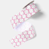 En Satin Motif de baseball Ruban rose (Dos)