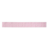 En Satin Motif Festif Checker, Cerises, Ruban Fleur (Devant)