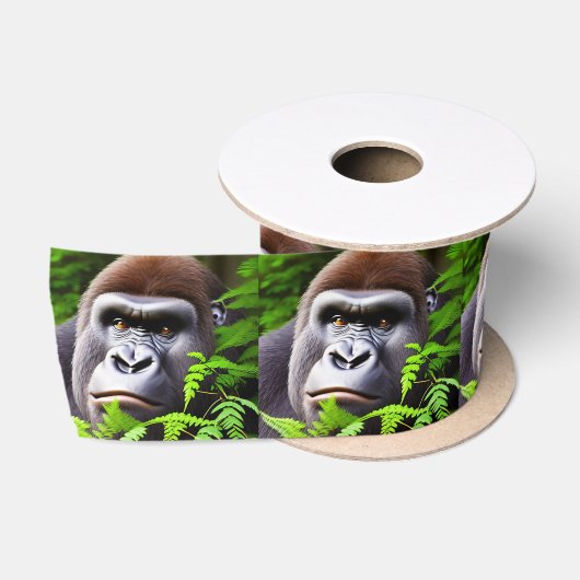 En Satin Peekaboo Gorilla, ruban satiné (Bobine)