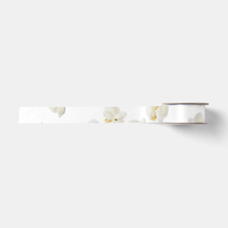 En Satin Pétales blancs Ruban safran 1,5 "