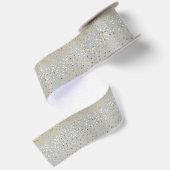 En Satin Petite étoile d'or Ruban rapide argent (Dos)