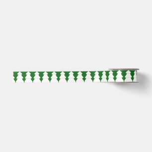 En Satin Plan décoratif Dessin Arbres de Noël Ruban
