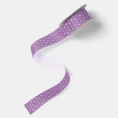 En Satin Pois d'argent sur ruban violet (Dos)