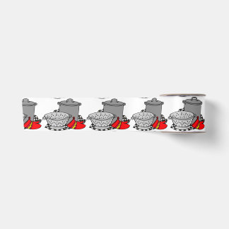 En Satin Pot de cuisine et ruban de Strainer