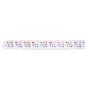 En Satin Ruban à double Baby shower pour animaux nordiques