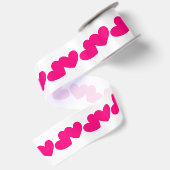 En Satin Ruban à double coeur (Dos)