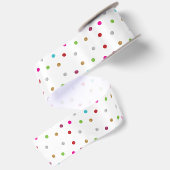 En Satin Ruban à pois (Dos)
