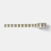 En Satin Ruban Angel Black Awareness Ribbon (Devant)
