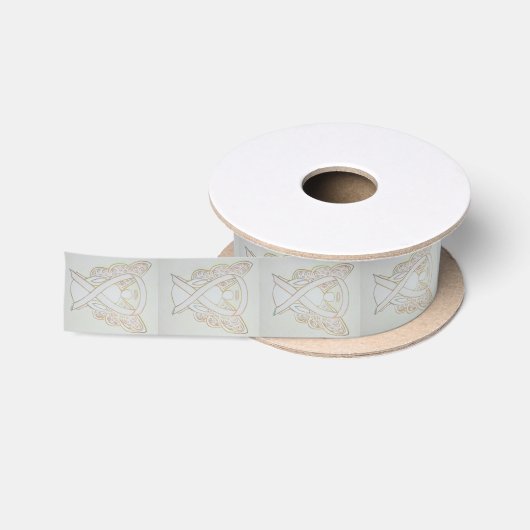 En Satin Ruban Angel de sensibilisation blanche (Bobine)