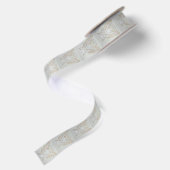 En Satin Ruban Angel de sensibilisation blanche (Dos)