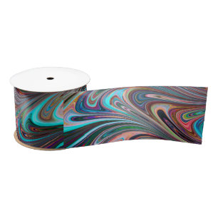 En Satin ruban arc-en-ciel