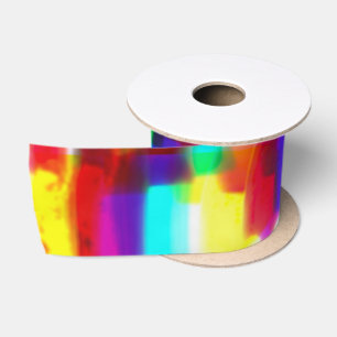 En Satin Ruban arc-en-ciel principal Popart Abstrait