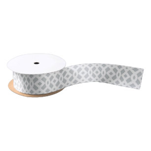 En Satin Ruban argenté de vacances du treillis 2 % pipe%