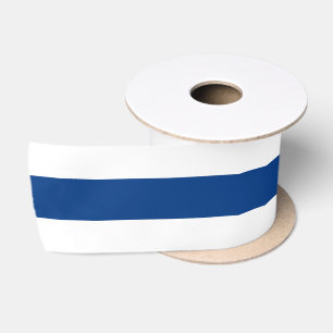 En Satin ruban aux couleurs du drapeau finlandais, patriote