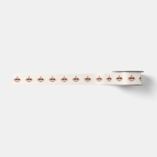 En Satin Ruban bébé vie de voyou (Devant)