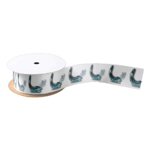 En Satin Ruban bleu de Shana Tova de Shofar