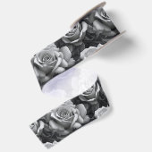 En Satin Ruban Cadeau Rose Noir & Blanc (Dos)