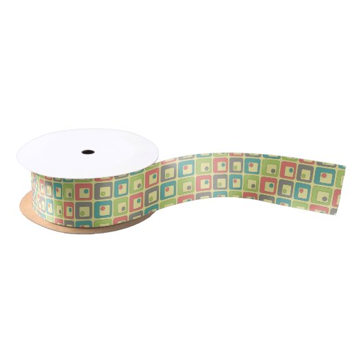 En Satin Ruban Carré funky (Bobine)