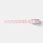 En Satin Ruban - Coeurs rose et or (Devant)