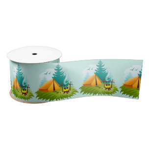 En Satin Ruban Conception Camping