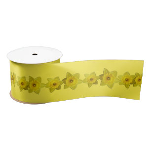 En Satin Ruban Daffodil Customisé