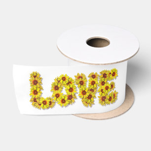 En Satin Ruban d'amour Tournesol