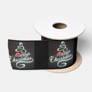 En Satin Ruban de cadeau de Noël joli et festif Mopar noir
