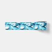 En Satin Ruban de camouflage bleu (Devant)