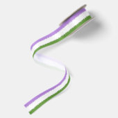 En Satin Ruban de drapeau genderqueer (Dos)