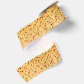 En Satin Ruban de feuille de vigne rouge Gold Gradient (Dos)