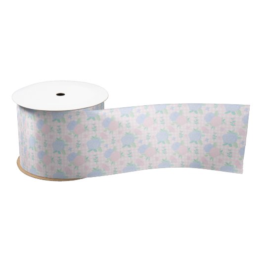 En Satin Ruban de fleurs florales primitives (Bobine)