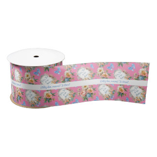 En Satin Ruban de Message Éditable pour la Fête des Mères