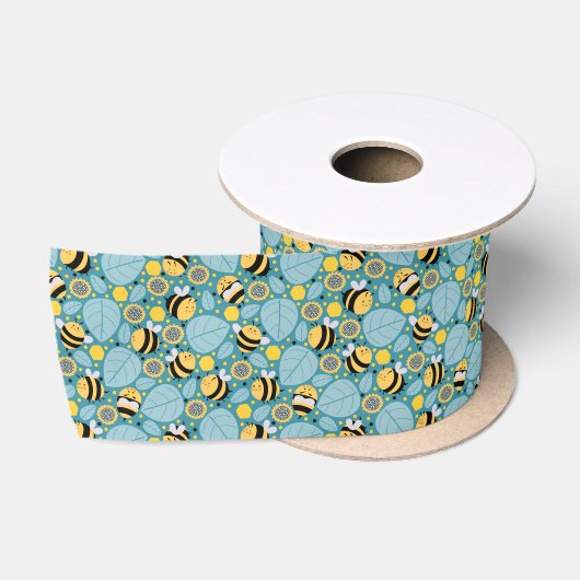 En Satin Ruban de miel d'abeille mignon (Bobine)