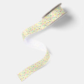 En Satin Ruban de motif de papillon de fleur (Dos)