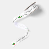 En Satin Ruban de Noël avec des salutations faites sur (Dos)