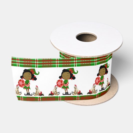 En Satin Ruban de Noël, Elfe Africain (Bobine)