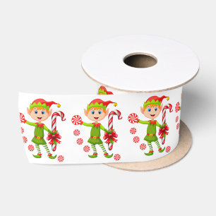 En Satin Ruban de Noël, joyeux elfe de Noël