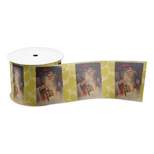 En Satin Ruban de Noël, Père Noël Vintage