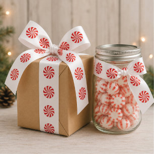 En Satin Ruban de Noël pour emballage de cadeaux au poivre