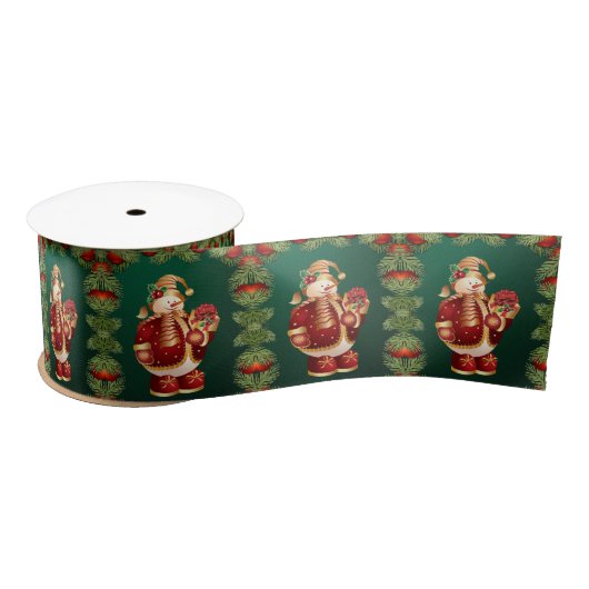 En Satin Ruban de Noël, Snowman (Bobine)