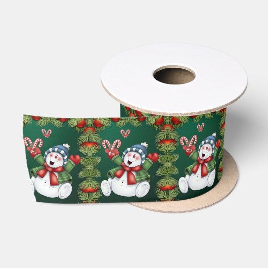 En Satin Ruban de Noël, Snowman (Bobine)