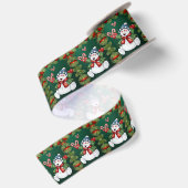 En Satin Ruban de Noël, Snowman (Dos)
