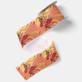 En Satin ruban de papillon rouge pêche (Dos)
