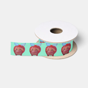 En Satin ruban de porc de vol
