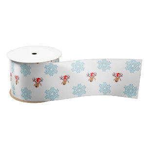 En Satin ruban de renne du père noël