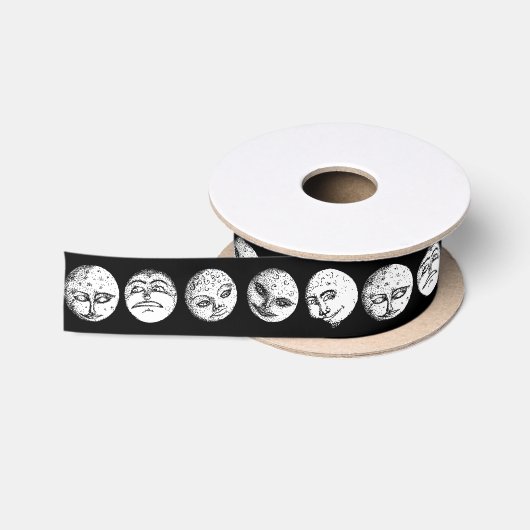 En Satin Ruban de visages de lune (Bobine)