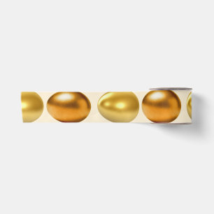 En Satin Ruban d'oeuf de Pâques or et bronze