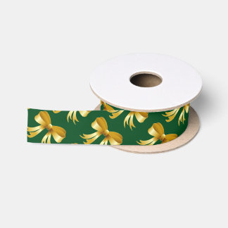 En Satin Ruban d'or d'arcs