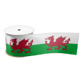 En Satin Ruban Drapeau Gallois, Mode Dragon, Cymru, Pays de (Bobine)