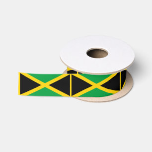 En Satin ruban drapeau jamaïcain, mode jamaïcaine / sports